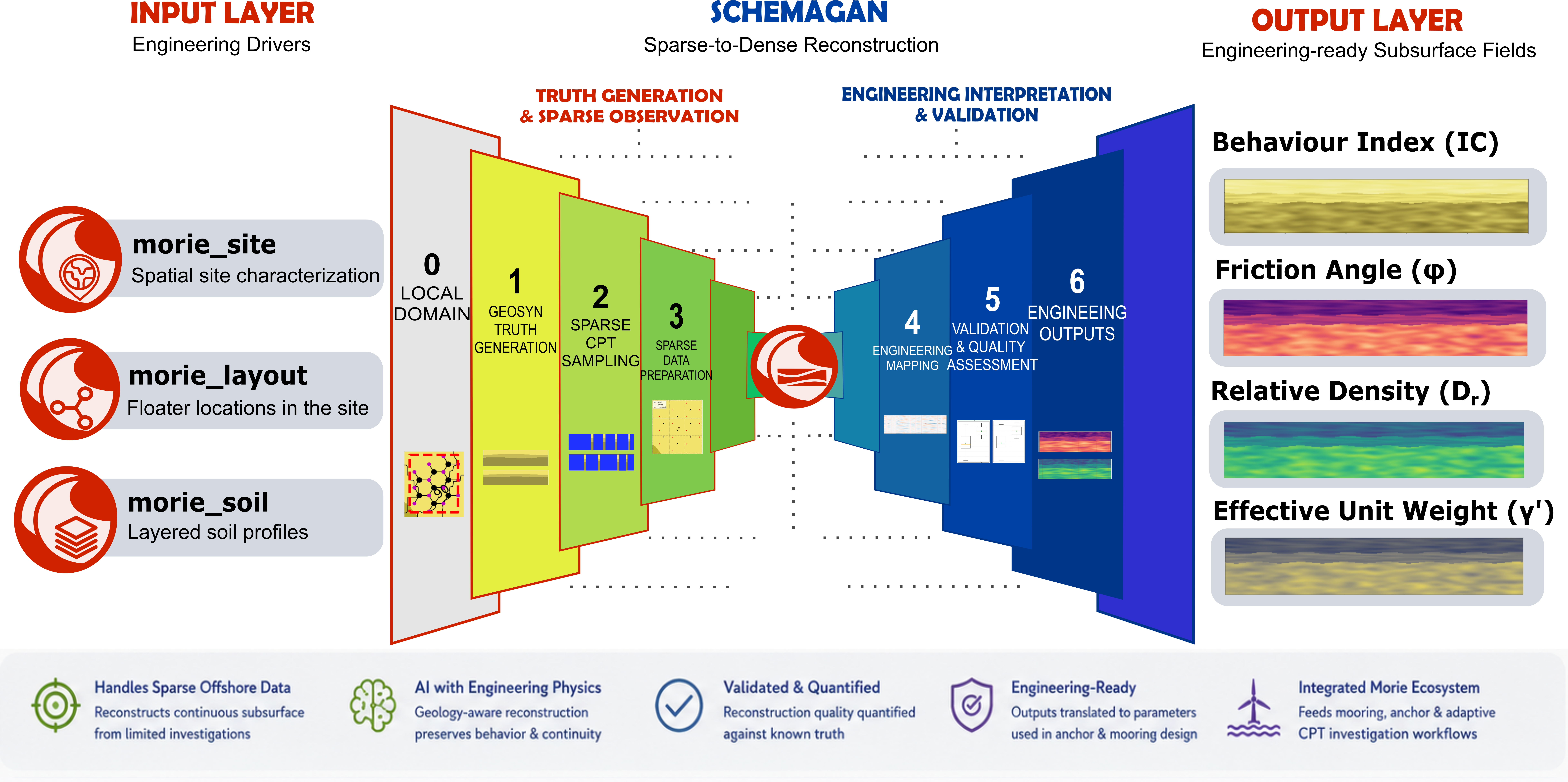 Integrated SchemaGAN-based offshore subsurface reconstruction workflow for floating offshore wind